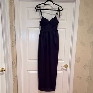 Women’s Navy Strappy Maxi Dress